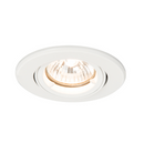 Saxby 61060 ShieldPLUS Tilt, Fire Rated, Dimmable GU10 Downlight  Fully Adjustable Matt White