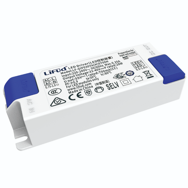 Saxby 92723 LED Driver Constant Current Dimmable 28W 550-600-650-700mA selectable