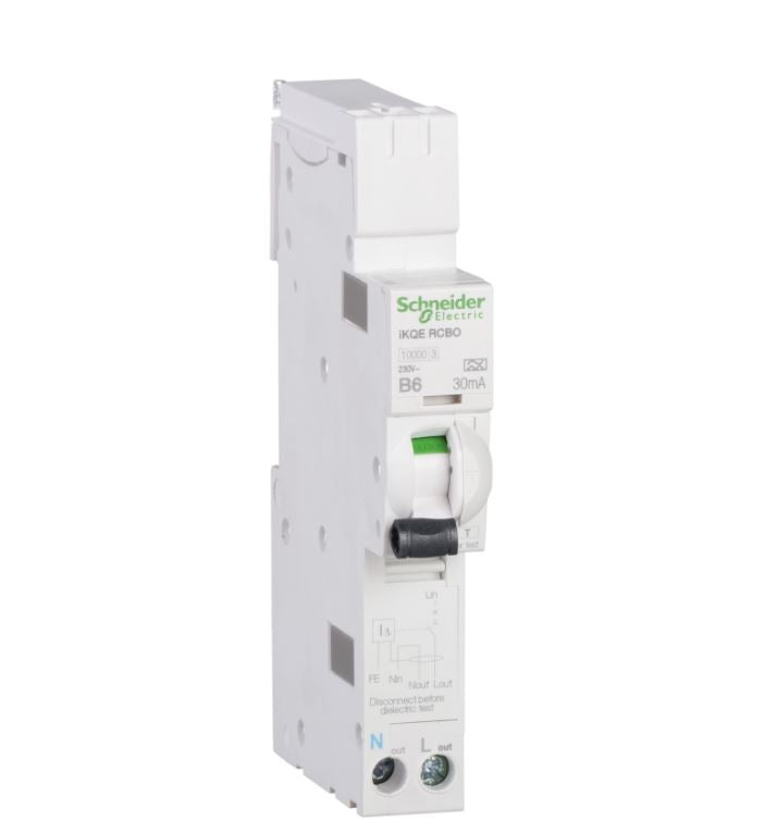 Schneider Electric SEE106B03 6A, B Curve RCBO for LoadCentre KQ Distri