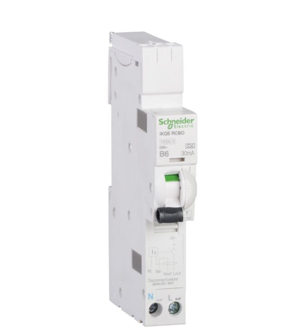 Schneider Electric SEE106B03 6A, B Curve RCBO for LoadCentre KQ Distribution Board