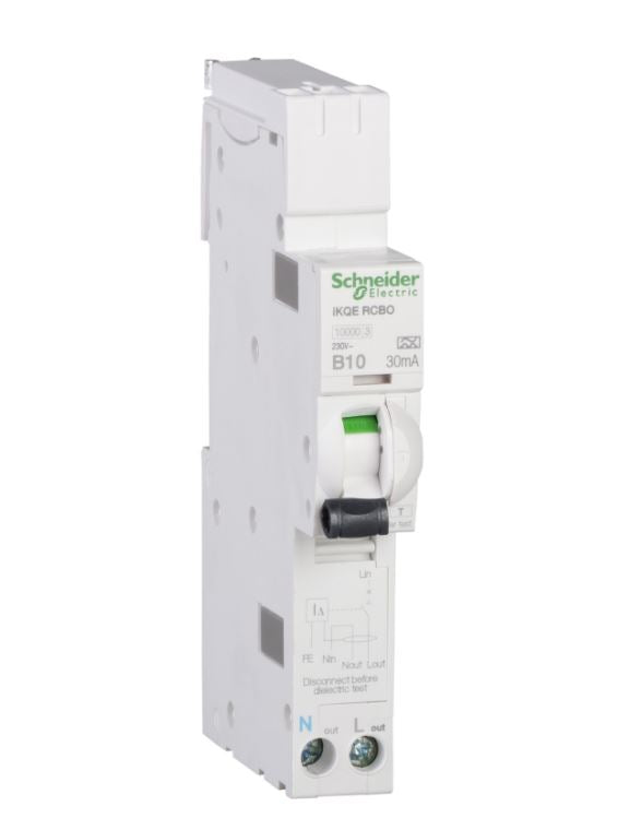 Schneider Electric SEE110B03 10A, B Curve RCBO for LoadCentre KQ Distribution Board