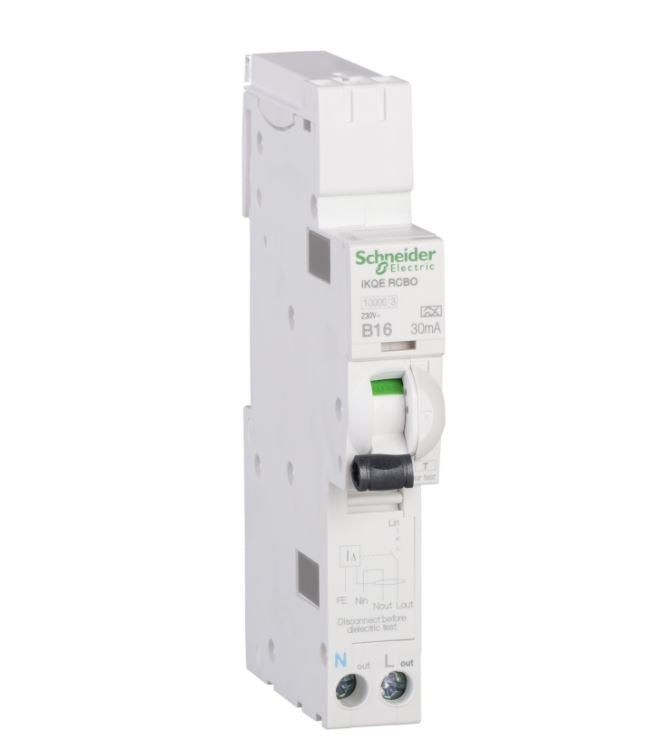 Schneider Electric SEE116B03 16A, B Curve RCBO for LoadCentre KQ Distribution Board