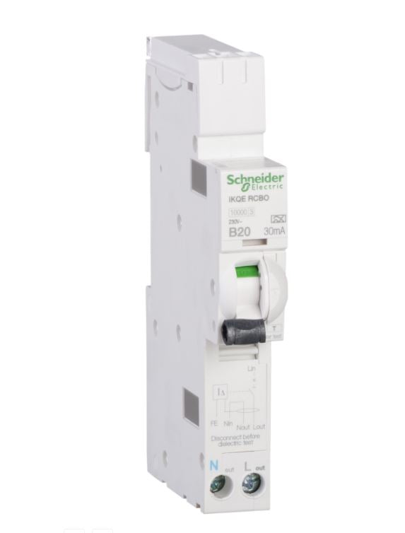 Schneider Electric SEE125B03 25A, B Curve RCBO for LoadCentre KQ Distribution Board