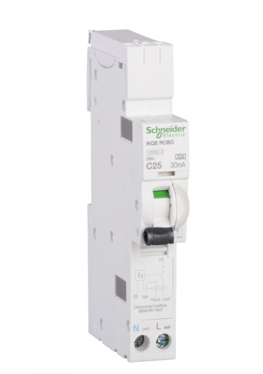 Schneider Electric SEE125C03 25A, C Curve RCBO for LoadCentre KQ Distribution Board