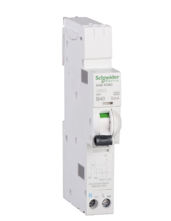 Schneider Electric SEE140B03 40A, B Curve RCBO for LoadCentre KQ Distribution Board