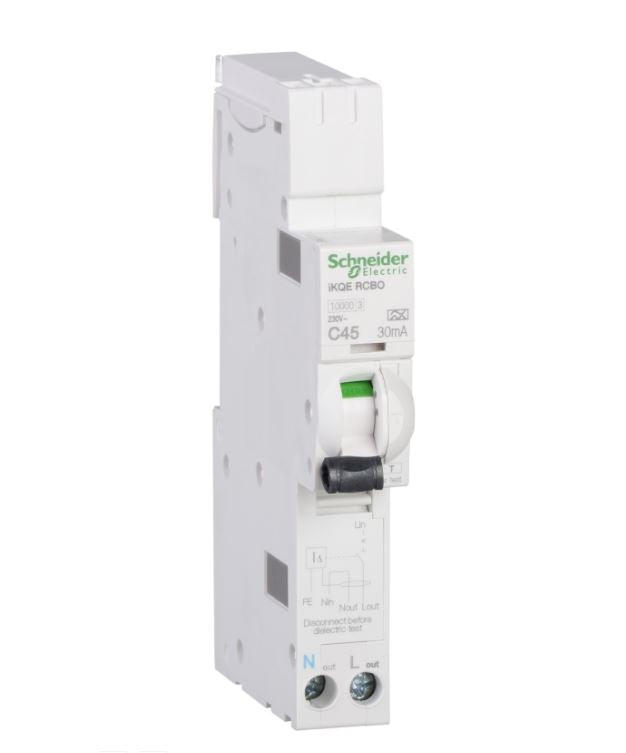 Schneider Electric SEE145C03 45A, C Curve RCBO for LoadCentre KQ Distribution Board
