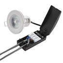 Saxby 73786 ShieldECO 500 Fire rated, IP65, Dimmable 5W Cool White Downlight -  Matt white Finish