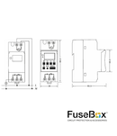 Fusebox TD1 Digital Time Clock 7 Day 1CH 150HR Reserve