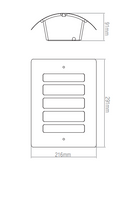 Saxby ST031F 60W Bianco 1-Light  Wall Fitting