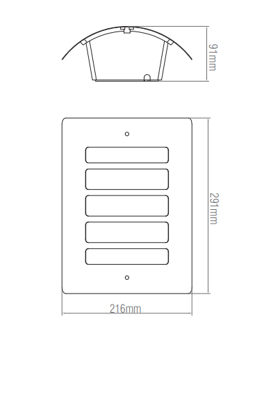 Saxby ST031F 60W Bianco 1-Light  Wall Fitting