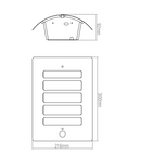 Saxby ST031FPIR 60W Bianco PIR 1-Light  Wall Fitting