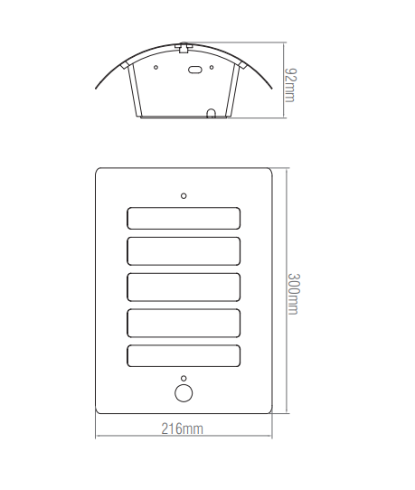 Saxby ST031FPIR 60W Bianco PIR 1-Light  Wall Fitting