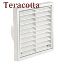 Manrose 1190T 150mm Fixed Louvre Grille - Terracotta