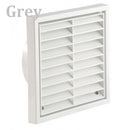 Manrose 1151G 100mm Fixed Louvre Grille - Grey
