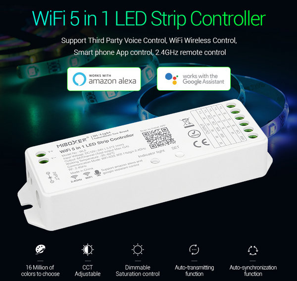 5 in 1 LED Strip Controller for Smart Lighting (WL5)