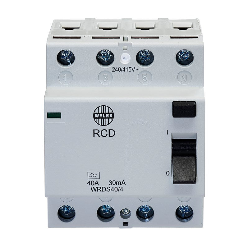 Wylex WRDS40-4 40A 30mA TYPE A 4P RCD