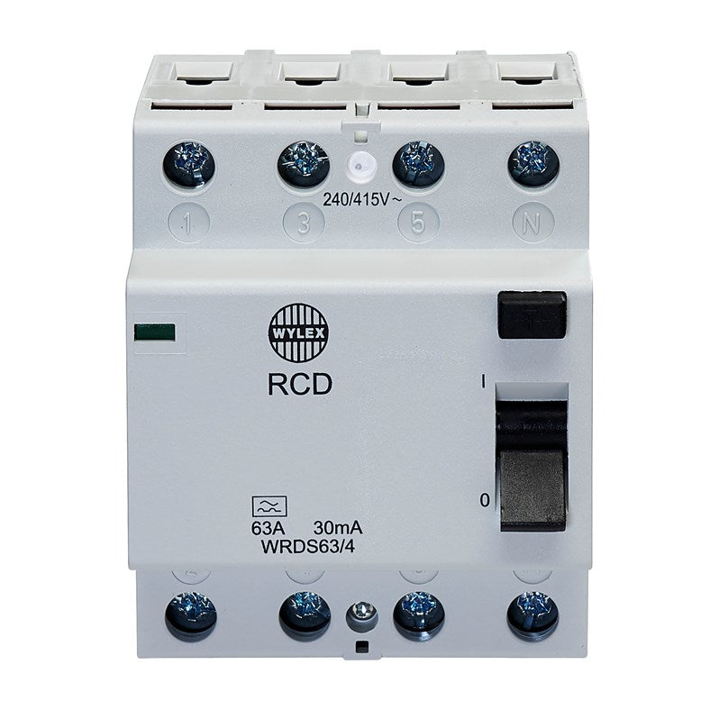 Wylex WRDS63-4 Four-Pole Type AC 63A 30mA RCD