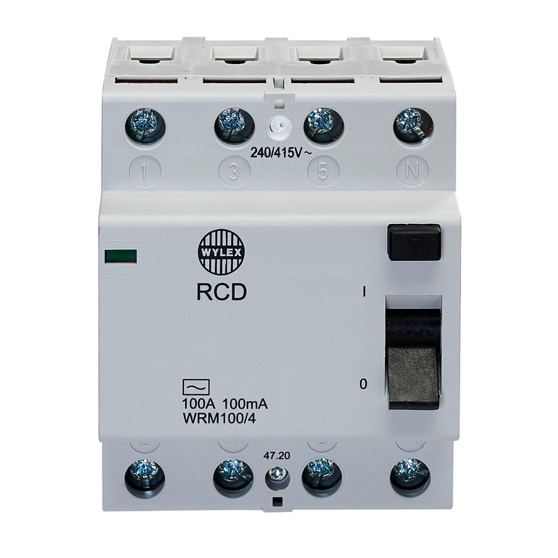 Wylex WRM100-4 100A 100mA Type AC Four-Pole RCD