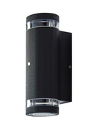 Forum Lighting ZN-35685-BLK Helix Up-Down Wall Light with Photocell Sensor in Black Finish